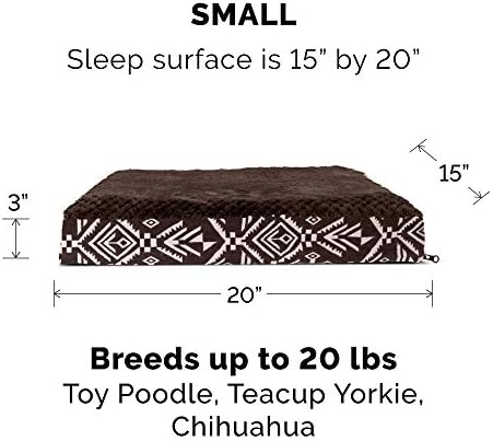 Furhaven Replacement Dog Bed Cover Plush & Kilim Décor Mattress, Machine - Image 3