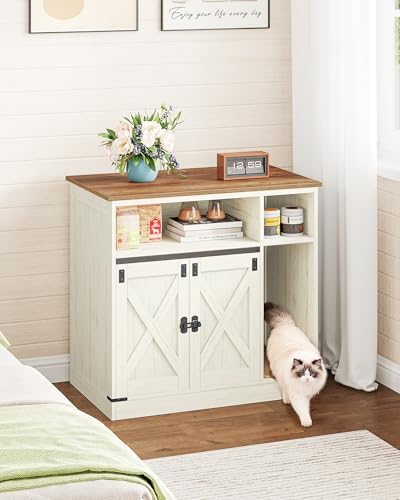 Hzuaneri Cat Litter Box Enclosure, Hidden Litter Box Furniture - Image 3
