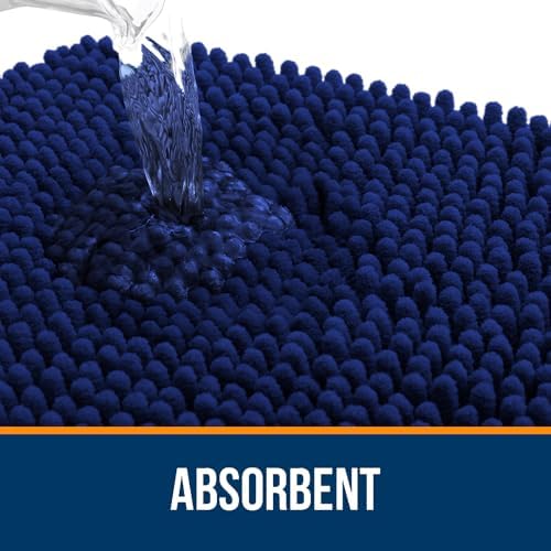 OLANLY Large Bathroom Rugs 40x32, Extra Soft Absorbent Chenille Bath Rugs - Image 4