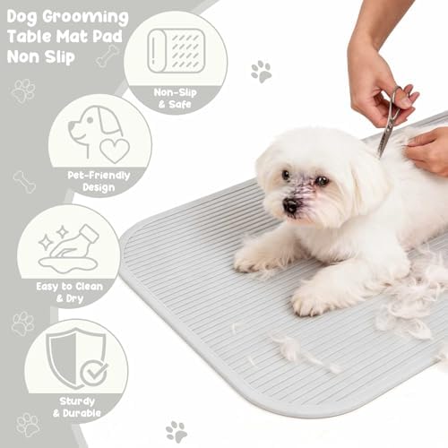 Dog Grooming Table Mat Pad Non Slip，Silicone Durable Premium Non-Slip Dog Bath - Image 3