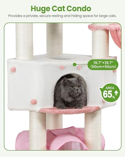Heavy Duty Large Cat Tree Tower, Extra Wide Cat Scratching Posts - Image 3