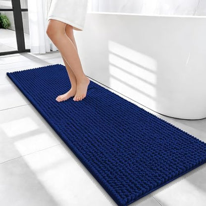 OLANLY Thick Chenille Bathroom Runner Rugs 47x17, Absorbent Bath Mat by OLANLY
