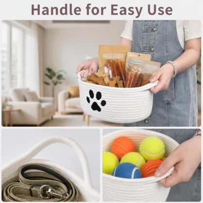 ABenkle Small Woven Dog Toy Basket - Image 5