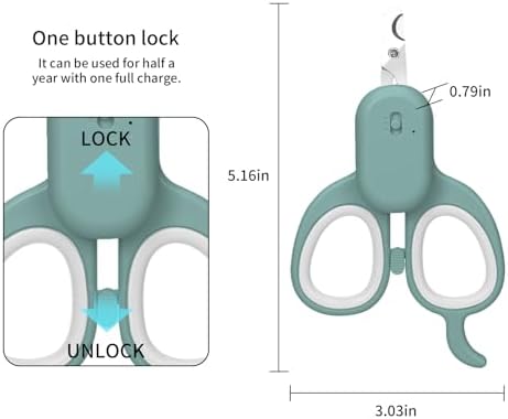 PAKEWAY Cat Nail Clipper with LED Light, Safe & Precise - Image 6
