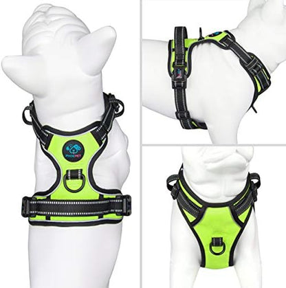 PHOEPET No Pull Dog Harness Medium Reflective Front Clip Puppy Vest - Image 2