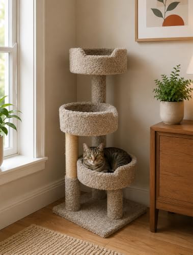 New Cat Condos 52" Deluxe Cat Tree - Image 2