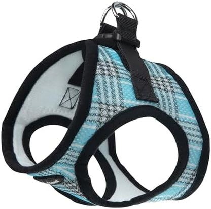 Bark Appeal Blue Plaid Step-in Dog Harness by BarkAppeal