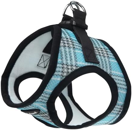Bark Appeal Blue Plaid Step-in Dog Harness by BarkAppeal