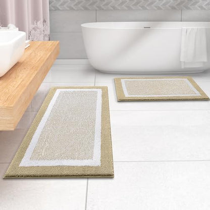 OLANLY Bathroom Runner Rugs 59x20, Extra Long Bath Mats - Image 7