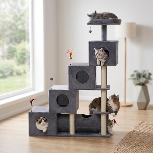 YUNIQUE Small Cat Tree for Indoor Cats, Cat Tower by YUNIQUE