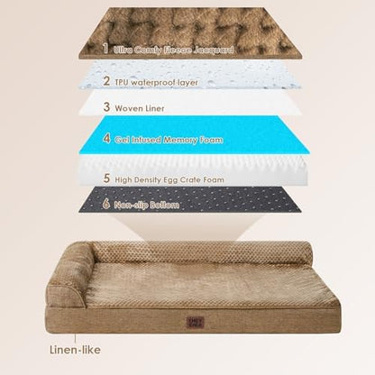 EHEYCIGA Extra Large Dog Bed Othorpedic, Memory Foam XL Dog Bed - Image 5