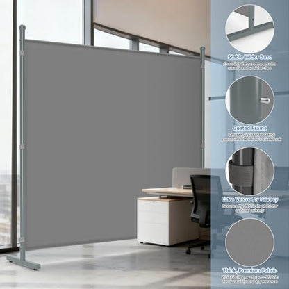 AKTOP Room Divider, Freestanding Single Panel Privacy Screen - Image 4