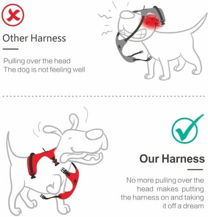 PoyPet Plaid Dog Harness Large, No Pull Vest - Image 5