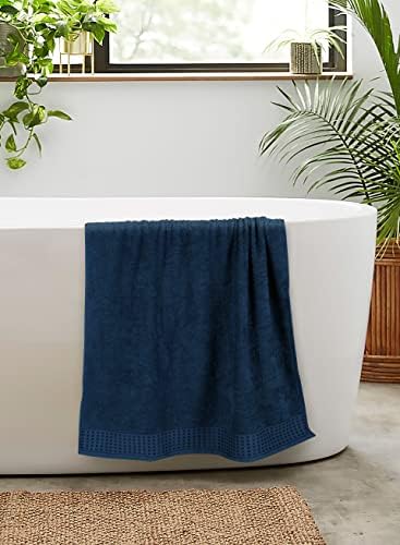 GLAMBURG 100% Cotton 2 Pack Oversized Bath Towel Set 28x55 Inches, Ultra Soft - Image 5
