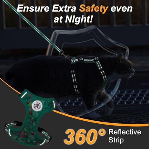 BEAUTYZOO Cat Harness and Leash Set, Escape Proof and Adjustable - Image 5