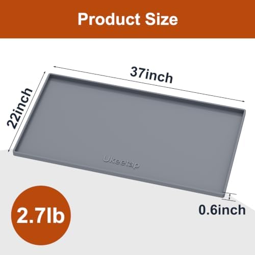ukeetap 37" x 22" Extra Thick Silicone Mat Waterproof - Image 7