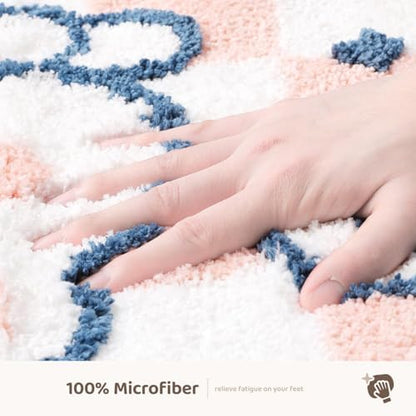Molesun Rabbit Bath Mat 20x31, Soft Absorbent Microfiber Bath Rugs - Image 5