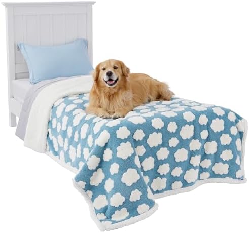 LE SURE Waterproof Blanket for Bed Cute Cozy 3D Jacquard, Twin（60x80） - Image 2