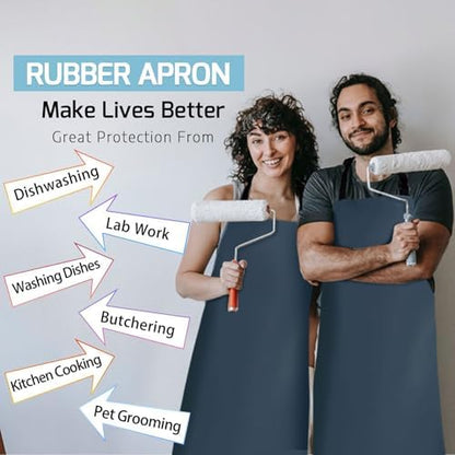 Homsolver 2 Pack Waterproof Dishwasher Rubber Adjustable Apron - Image 7