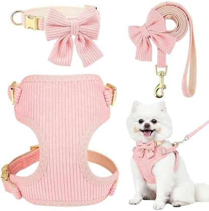 Small Dog Collar Harness and Leash Set, Dog Harness no Pull by Unknown