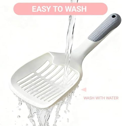 Cat Litter Scoop with Long Comfort Handle, Deep Sifting Shovel - Image 5