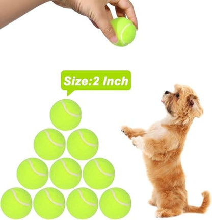10 Pack 2-inch Dog Tennis Toys, Pet Play Balls, Refill - Image 4