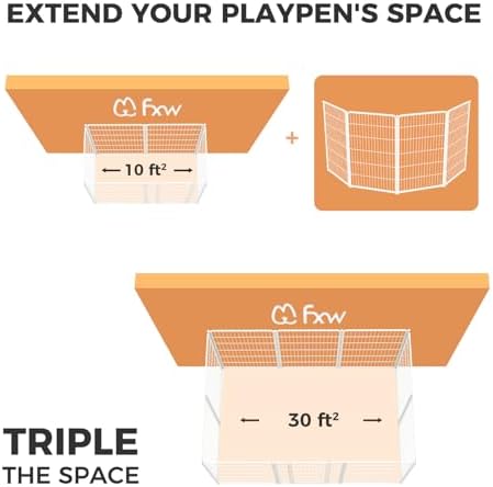 FXW Homeplus Indoor Dog Playpen, 4 Panels, - Image 2