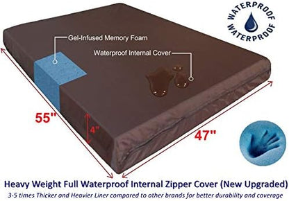 Dogbed4less Jumbo Orthopedic Memory Foam Dog Bed - Image 2