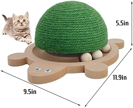 Fhiny Cats Scratching Ball, Natural Sisal Scratching Toy - Image 5