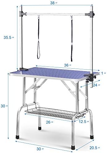 36" Folding Dog Pet Grooming Table, - Image 3