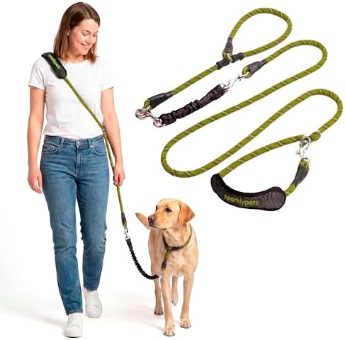 SparklyPets Bungee Rope Handsfree Leash by SparklyPets