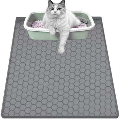 Cat Litter Mat, Silicone Large Cat Mat by JSXZWOO