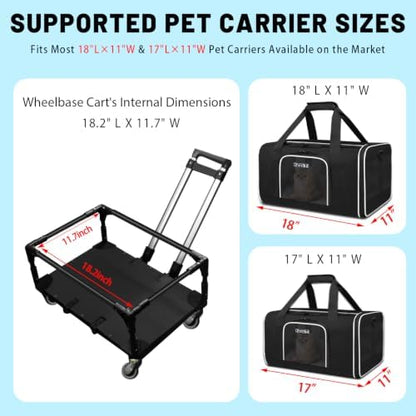 Petskd Foldable Wheel Base Cart - Image 4