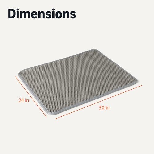 Amazon Basics Double-Layer Cat Litter Mat, Honeycomb Design - Image 5