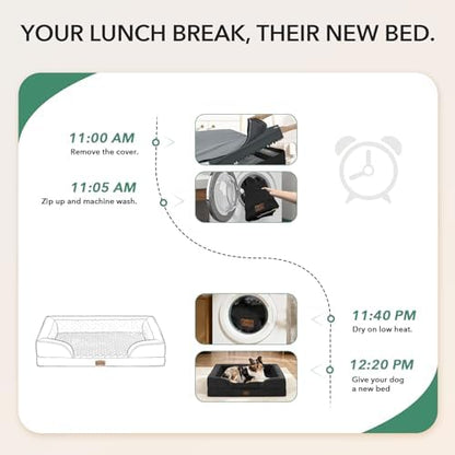 Orthopedic Washable Dog Bed for Extra Large Dogs - Image 4