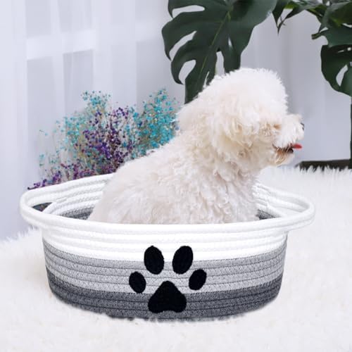 Small Woven Dog Toy Basket - Image 4