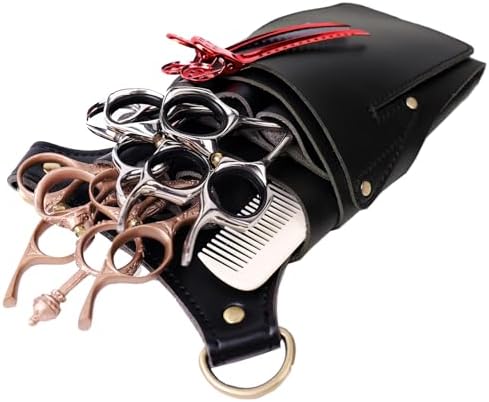 Scissor Pouch for Stylist Essentials Tools Bag, PU Leather Salon Hair - Image 5