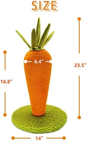 LIFLIX Carrot Cat Scratching Post - Image 2
