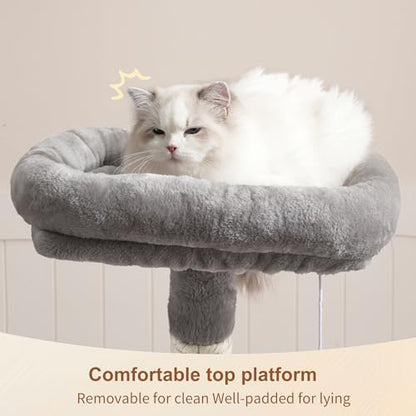 Heybly Cat Tree with Toy, 43.3 inch Cat Tower - Image 2