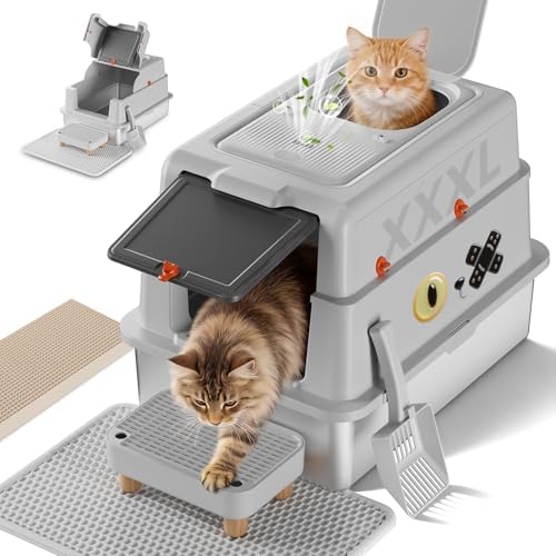 GTPLAYER XXXL Stainless Steel Cat Litter Box by GTPLAYER
