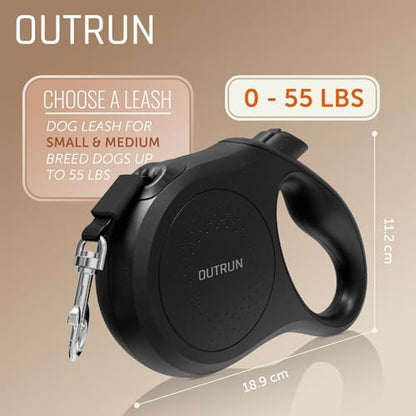 OUTRUN Retractable Dog Leash 16 FT Tape, No Tangle - Image 4