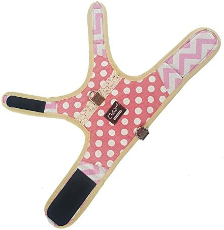 Cat Harness and Leash Set Escape Proof, Polka Dot Pink - Image 5