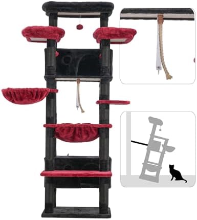 Gitelsnour Cat Tree, Big Condo Hammock GCT030BR - Image 7