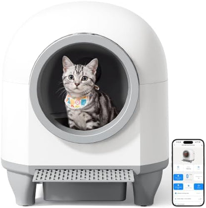 Greesum Enclosed Self-Cleaning Cat Litter Box by BuynowfromGreesum