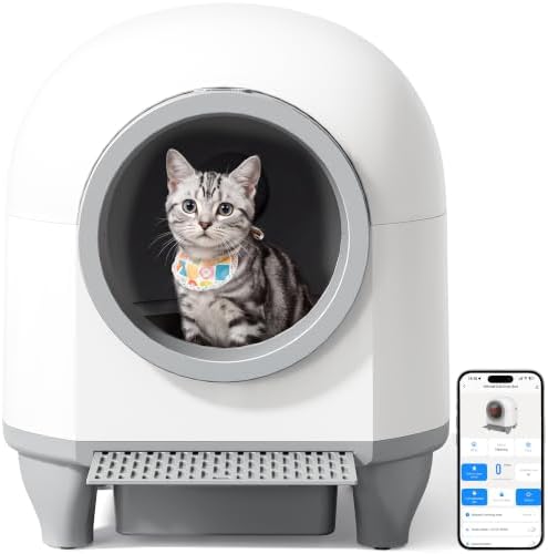 Greesum Enclosed Self-Cleaning Cat Litter Box by BuynowfromGreesum
