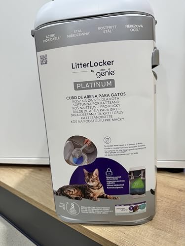 Litter Genie Platinum Cat Litter Disposal Bin. Odour Control. Durable Stainless - Image 4