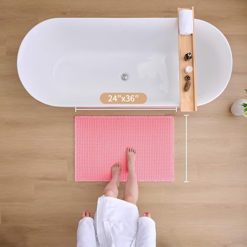 ILANGO Upgraded Waffle Bath Rug 24x36, Super Absorbent Non Slip Bath Mat - Image 3
