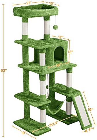 Yaheetech 63in Sturdy Large Cat Tree - Image 3