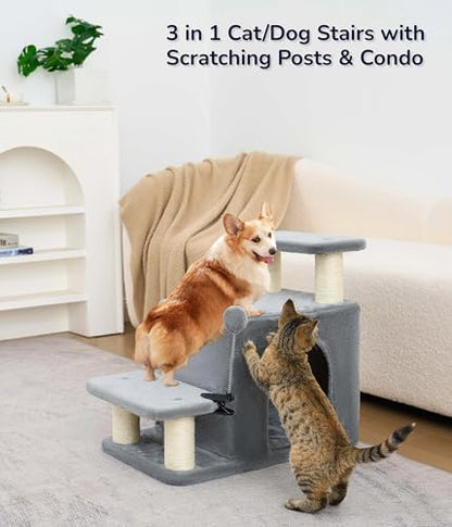 Happi N Pets Cat Stairs for Bed, Stable Pet Step - Image 2