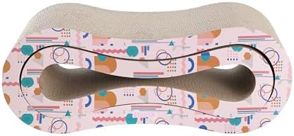CSR1014D Suvi 26" Modern Cardboard Infinity 2-in-1 Lounge Bed Cat Scratcher - Image 6